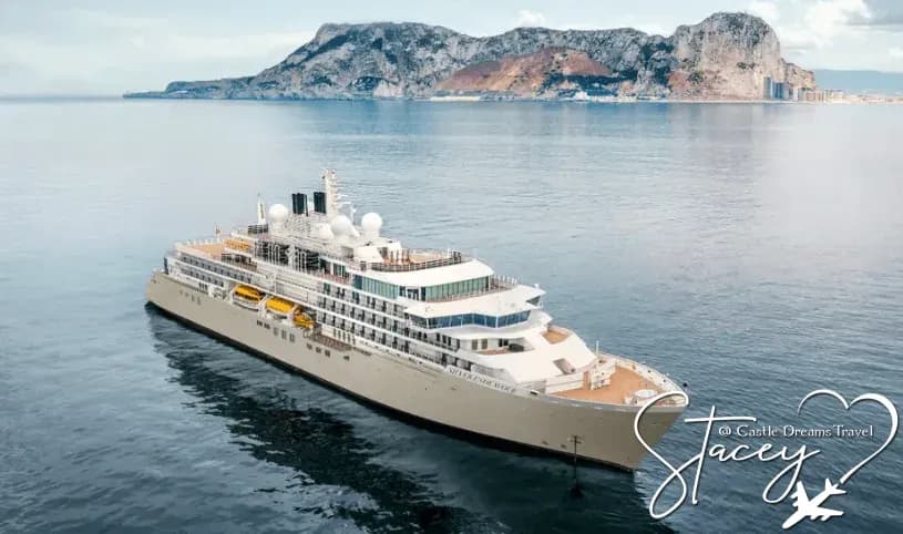 Silversea luxury cruise ship at sea