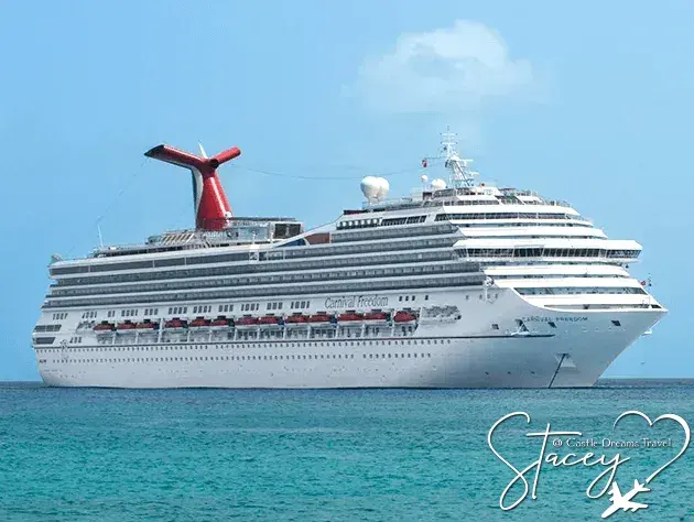 Carnival cruise ship at sea