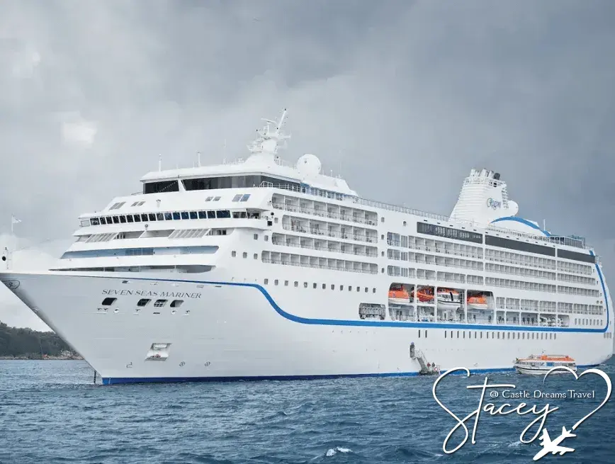 Regent Seven Seas cruise ship at sea
